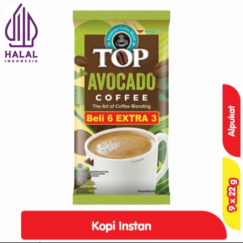 

TOP Coffee Alpukat Beli 6 gratis 3 (9x22gr)