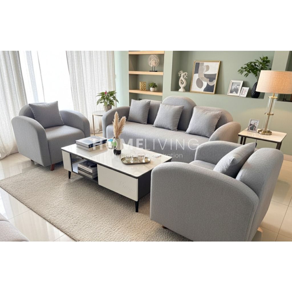 HOMELIVING - SOFA FUJITSU 3.1.1 SEATER - SOFA JEPANG MINIMLIS - SOFA KWALITAS JEPANG PONTIANAK