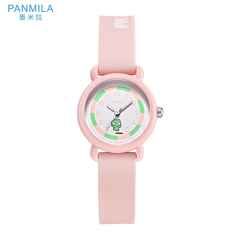 Minini X Panmila PINK Jam Tangan Wanita Keren Trendy Sporty Silikon Original P0819S