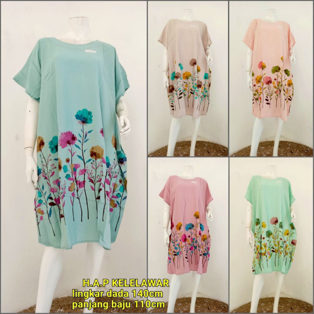 Daster kalong/kelelawar HAP/daster kalong pendek