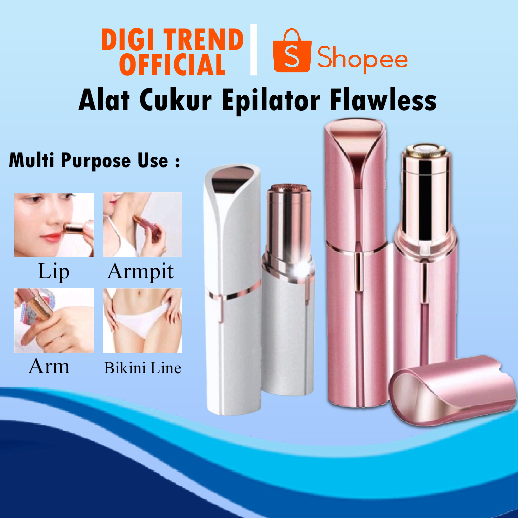 Cukuran Bulu Wanita Flawless Lipstik Mini USB / Alat Cukur Bulu Wanita Epilator Mini Lady Shaver