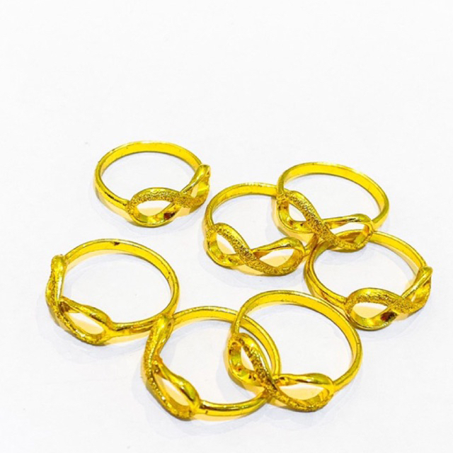 cincin kawin invinity viral Lapis Emas 24krt Crum Emas Muda 6 gram cincin Cewek Replika Premium Gold