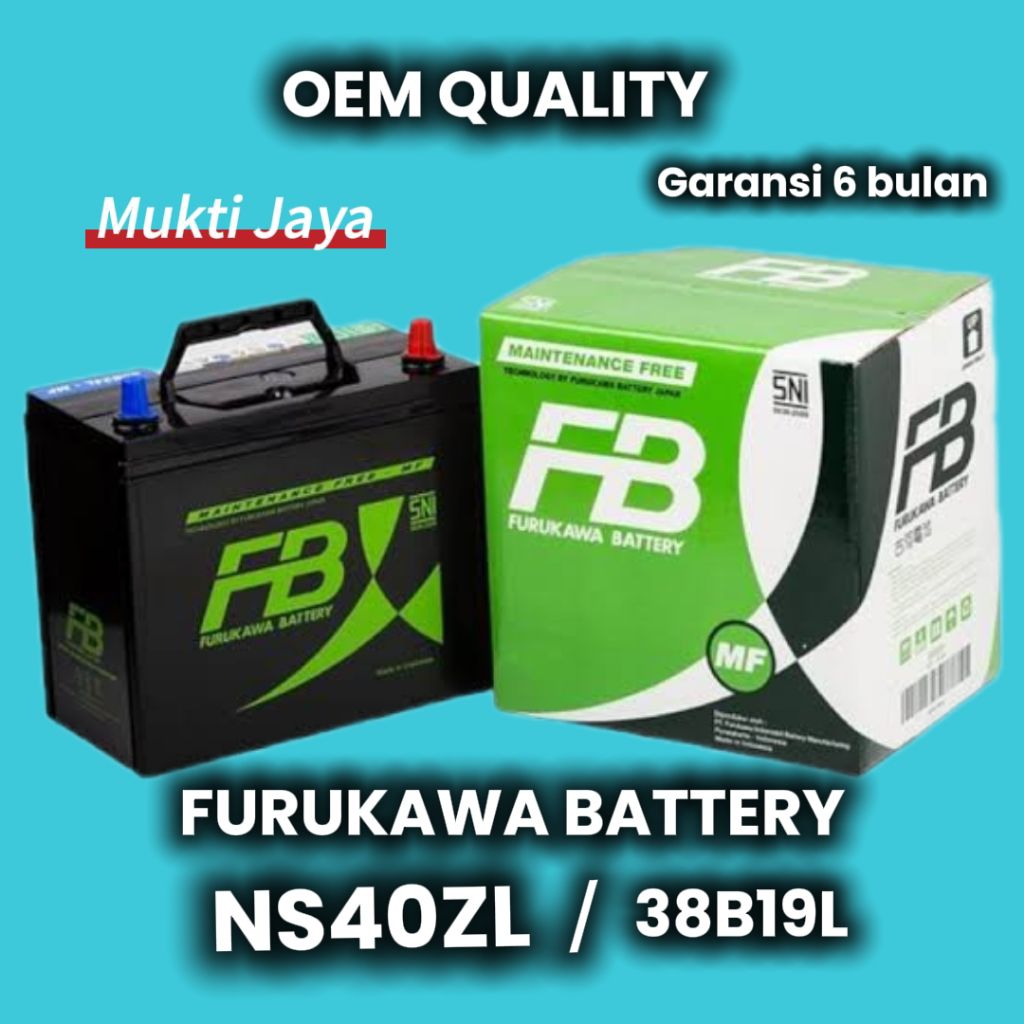 Aki Kering Mobil Expander NS40ZL FB 38B19L (35ah) Furukawa Battery FB
