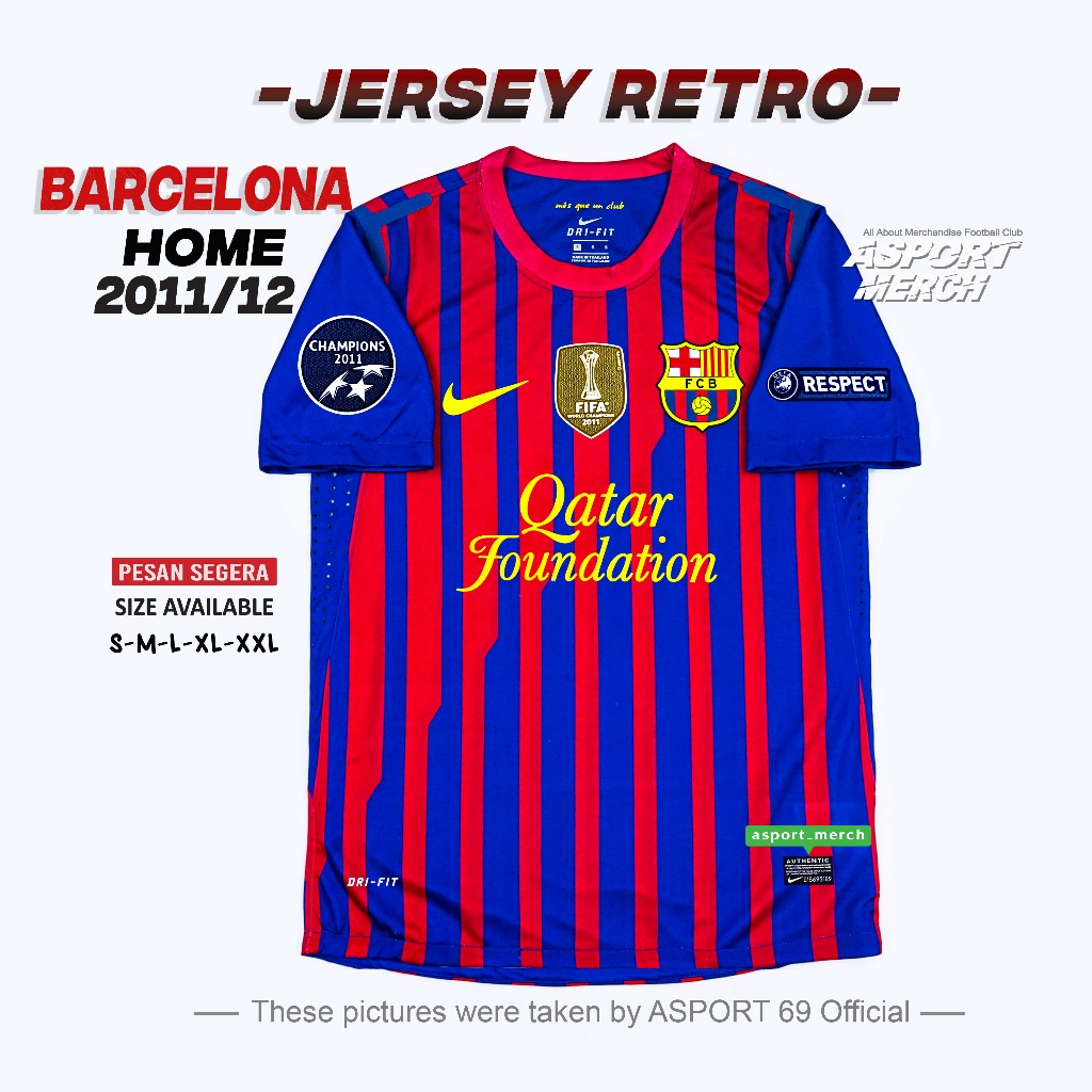 RETRO BARCELONA HOME 2011 2012