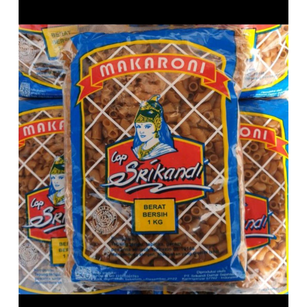 Makaroni Pipa ' Srikandi ' mentah 1 kg