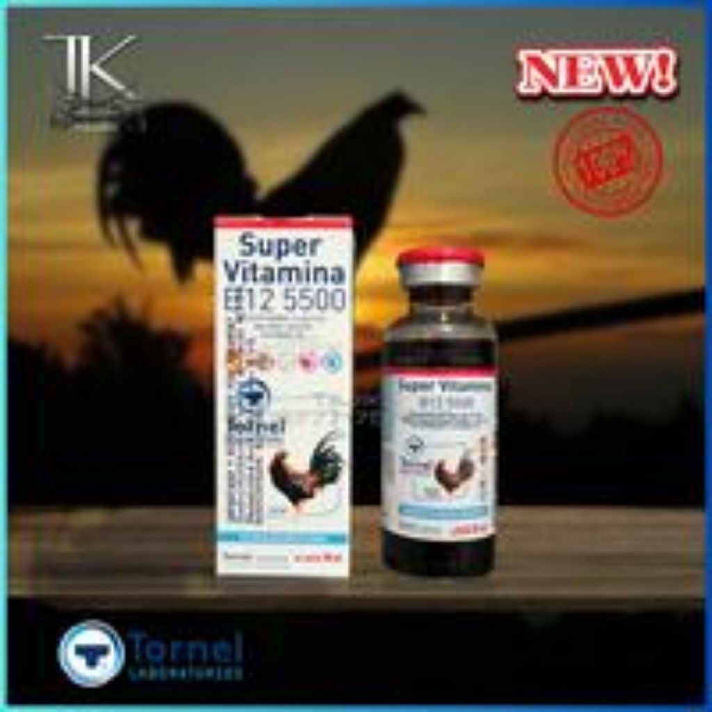 TERLARIS Obat Doping Ayam Super Vitamina B12 5500 TORNEL 30ml Original Gambar Ayam