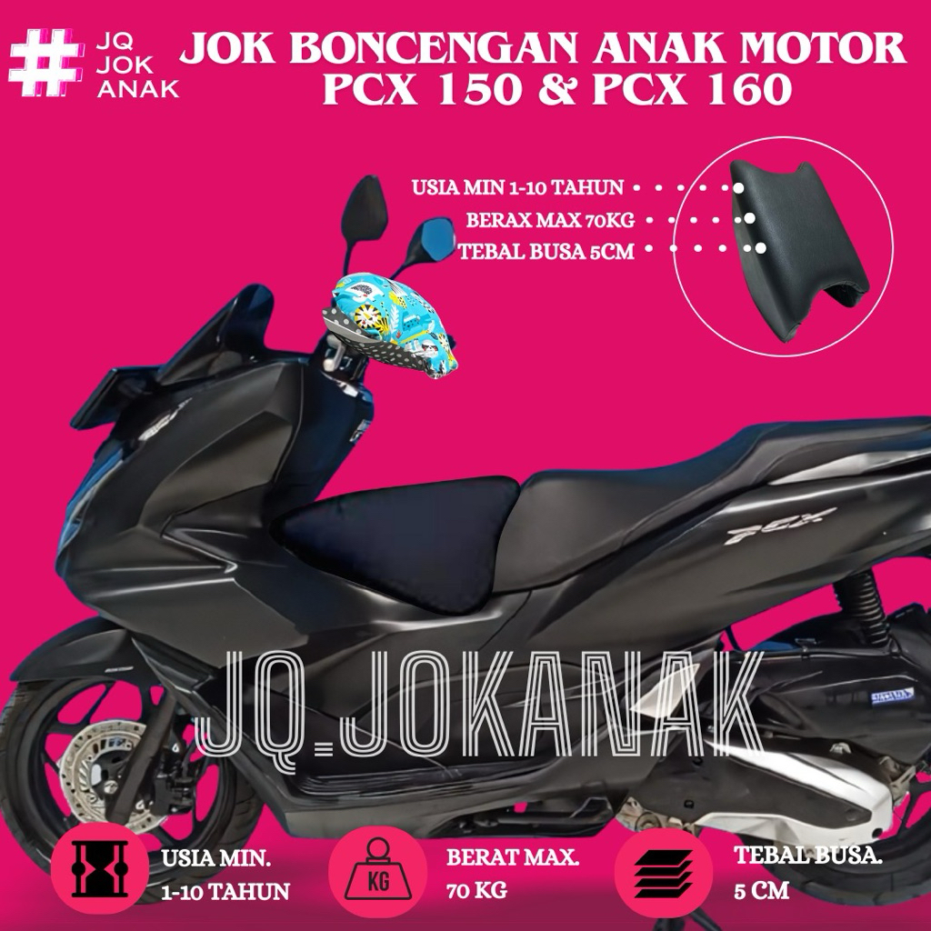 Jok Motor Anak Boncengan Depan PCX 160 PCX 150 2012-2025 Kursi Dudukan Portable Matic