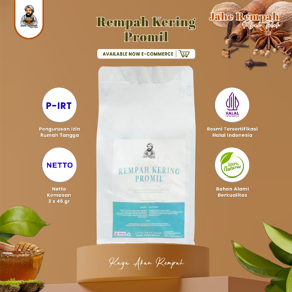 

RACIKAN REMPAH KERING UNTUK PROGRAM HAMIL / PROMIL 100% HERBAL RESEP DARI LELUHUR JAWA