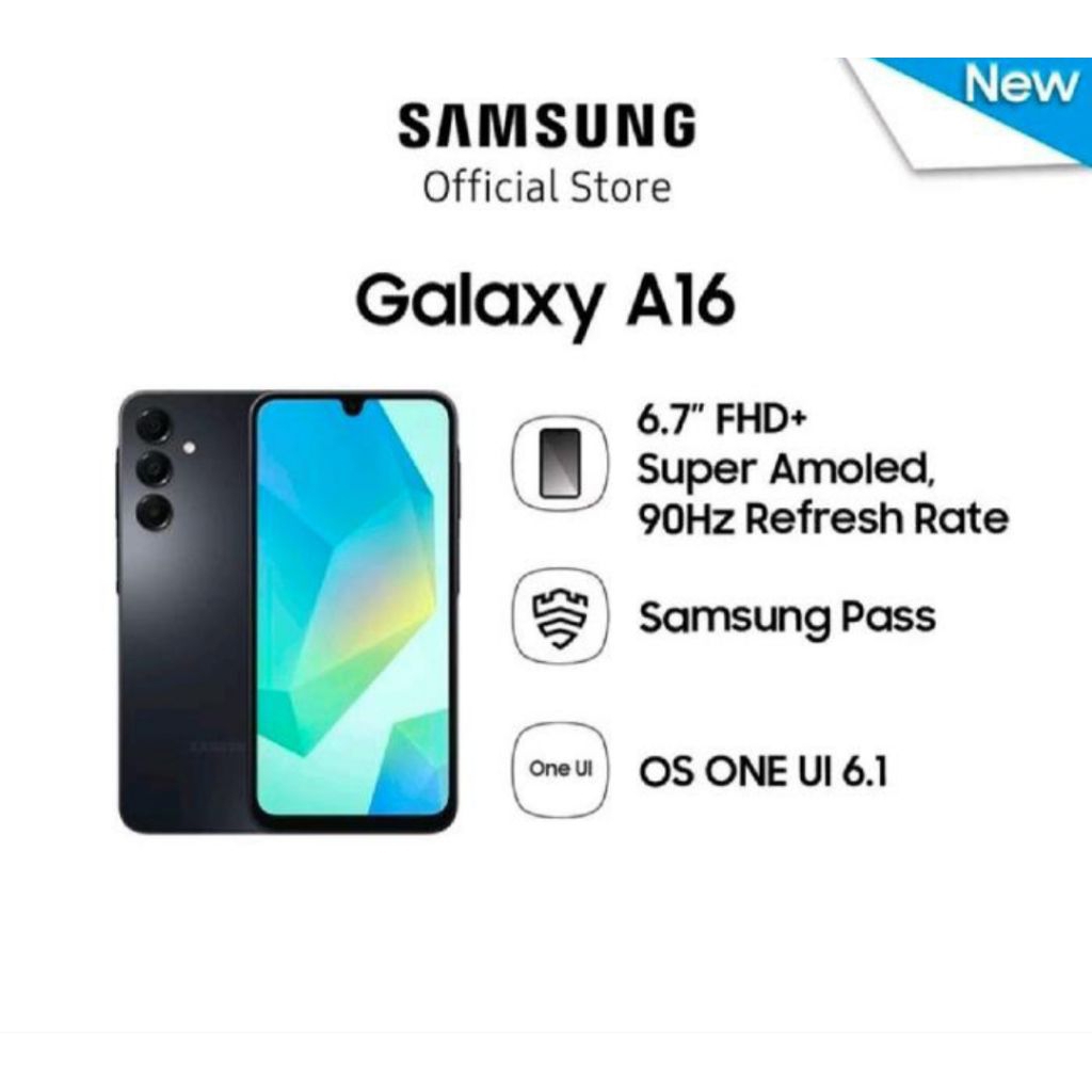 HP SAMSUNG GALAXY A 16 8/256GB - SAMSUNG A 16 RAM 8GB ROM 256GB RESMI