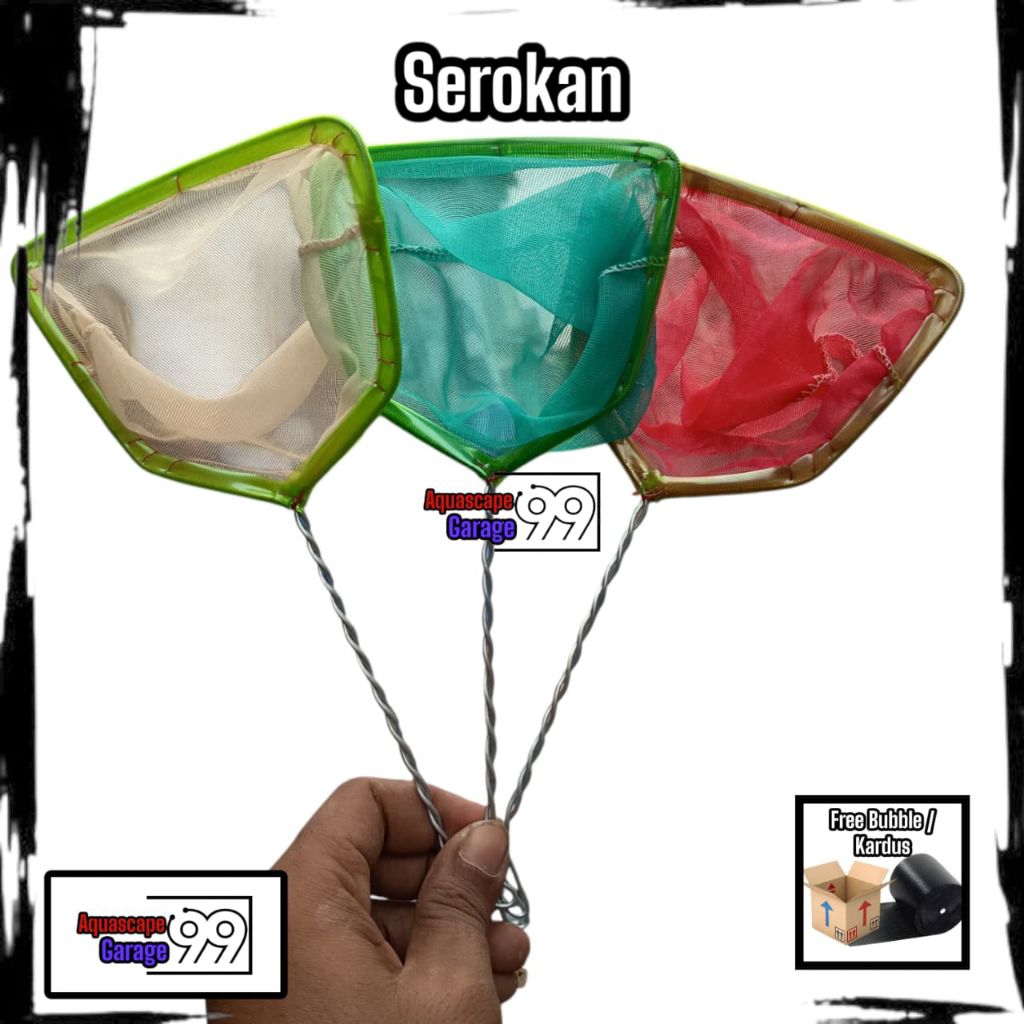 Serokan ikan kutu air 10 cm / serokan aquarium /serokan saringan ikan hias / serokan ikan / serokan