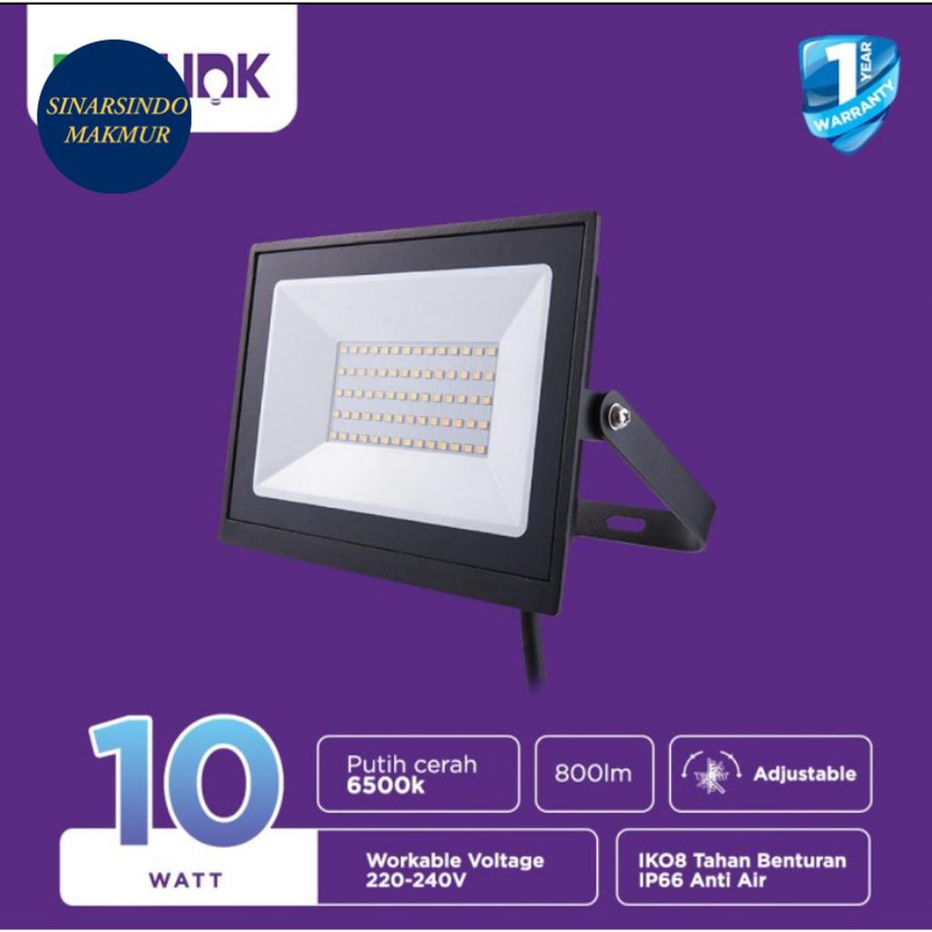 LAMPU SOROT LED ECOLINK 10 WATT FLOOD LIGHT 10W