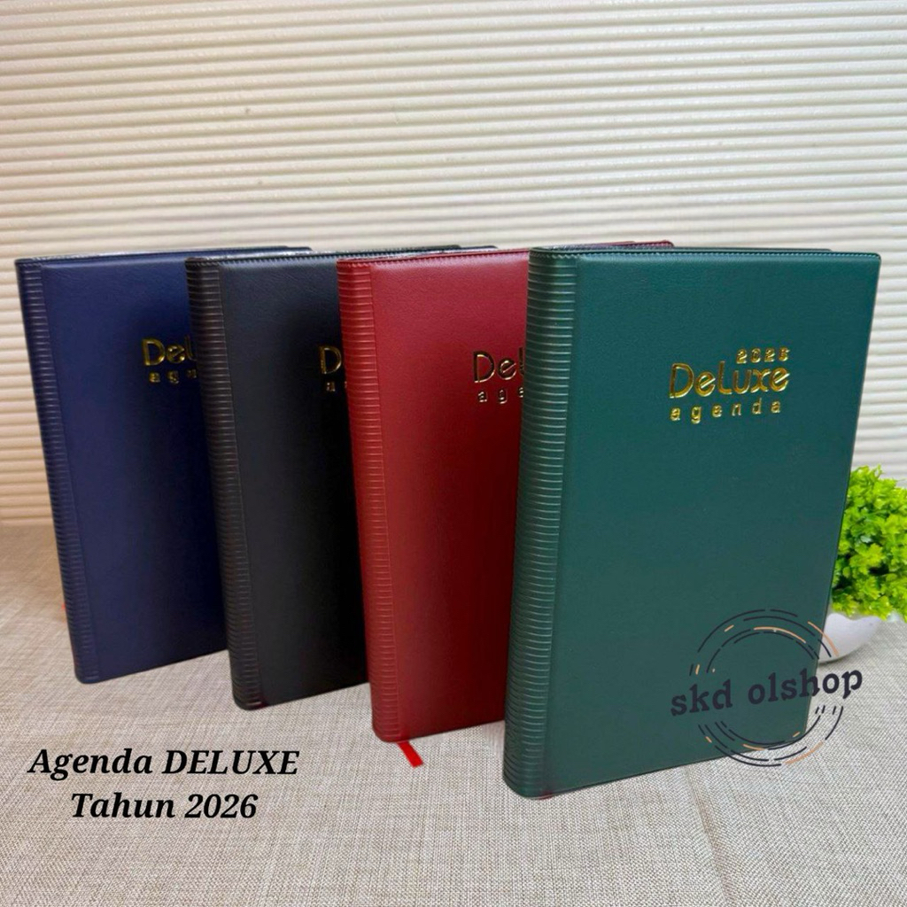 

BUKU AGENDA DELUXE TAHUN 2026 ukuran A5 kertas HVS cream TH( terima cetak merek cover)