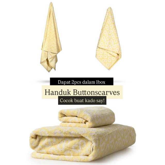 BUTTONSCARVES TAPIS TOWEL ROSE SUMMER MELON NEW HANDUK BS BUKAN SECOND BEKAS PRELOVED BALIKPAPAN SAM