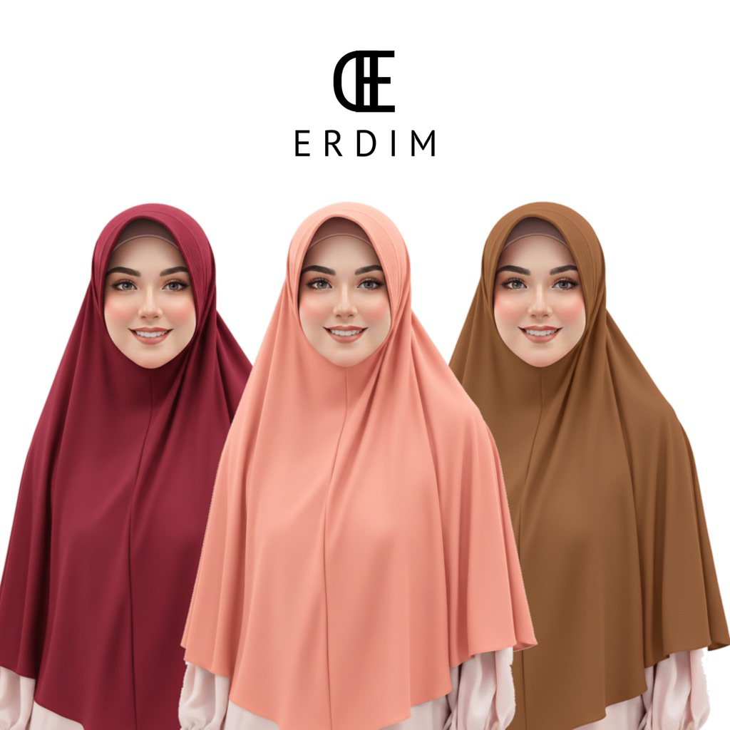 Hijab Hamidah Ukuran XL Pad tebal Hamidah Pinguin /Hamidah Jumbo XL Pad tebal Bergo Hamidah Jersey B