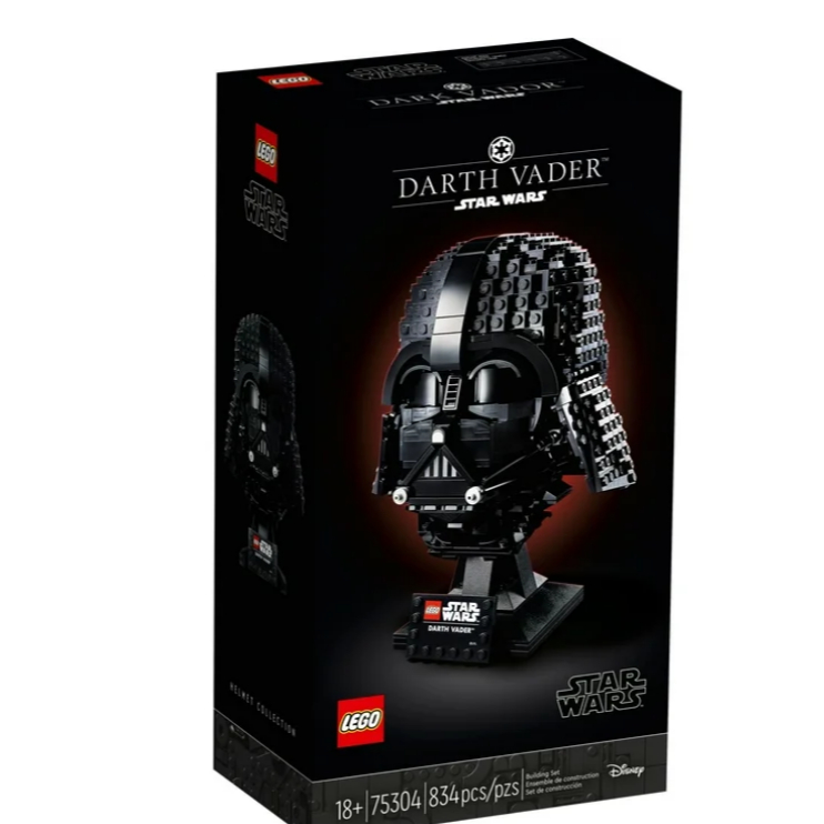 LEGO Star Wars Darth Vader Helmet Building Set, Display Model Kit for Adults, Gift for Fans, 75304