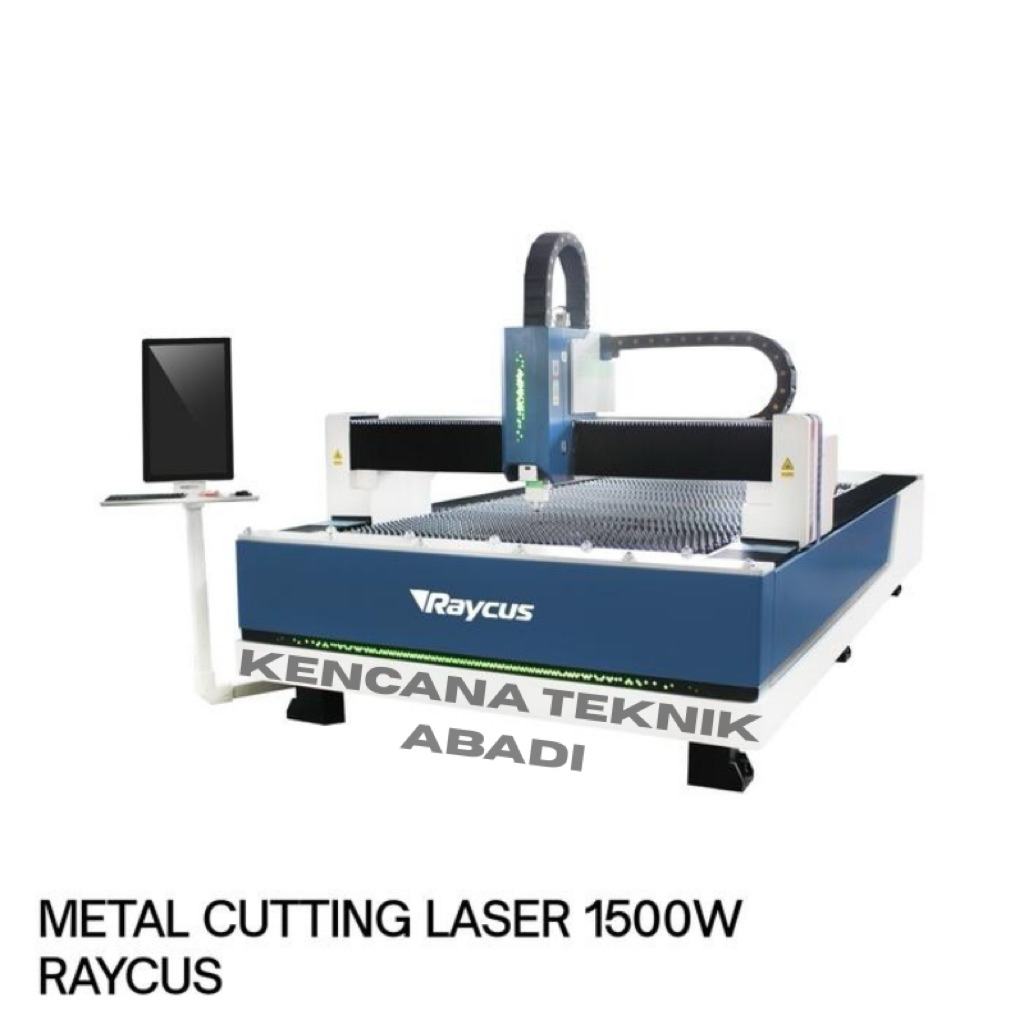 METAL CUTTING CNC LASER RAYCUS MESIN POTONG LASER LOGAM BESI STAINLES CNC 1500W