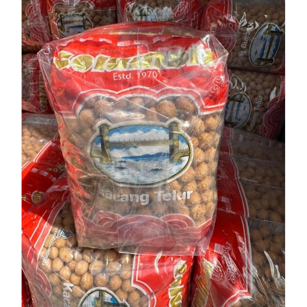 kacang telor ampera /kacang telor jembatan ampera kemasan  1 kg, 500gr dan 250 gram