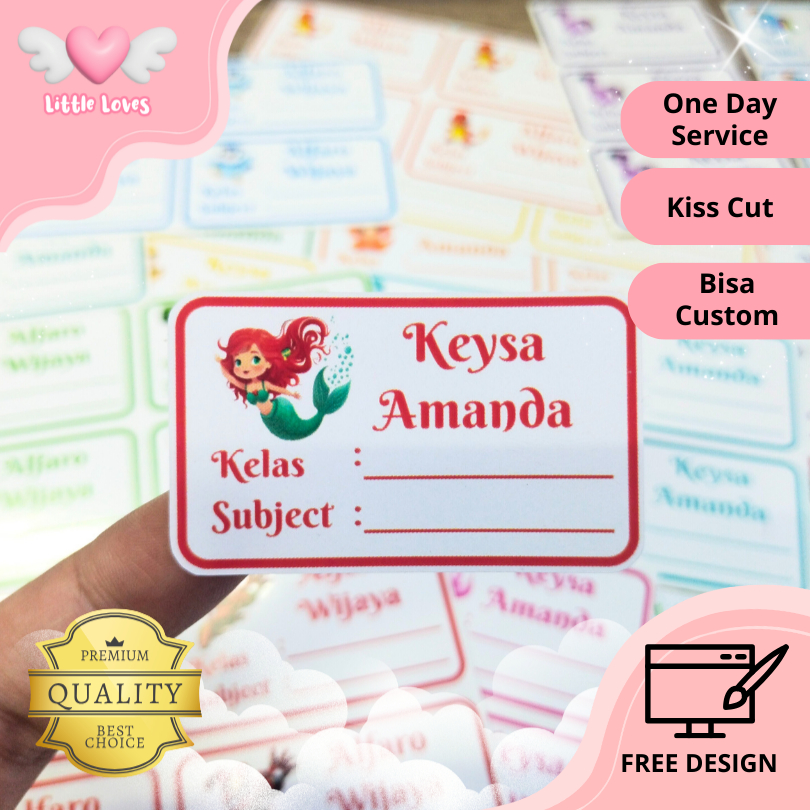 

Stiker Nama Buku / Stiker Custom Nama Buku Sekolah Anak Satuan Tema Anak