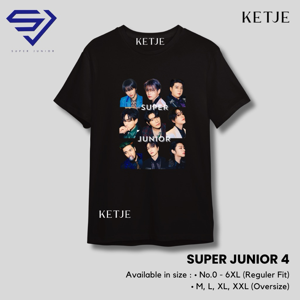 Kaos Distro Kpop Korea Super Junior 25 Suju | Kaos Oversize Regular Pria Wanita Dewasa Anak Super Ju