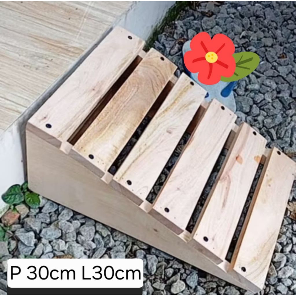 tanjakan motor dari kayu mahoni tanjakan kayu minimalis tanjakan serbaguna