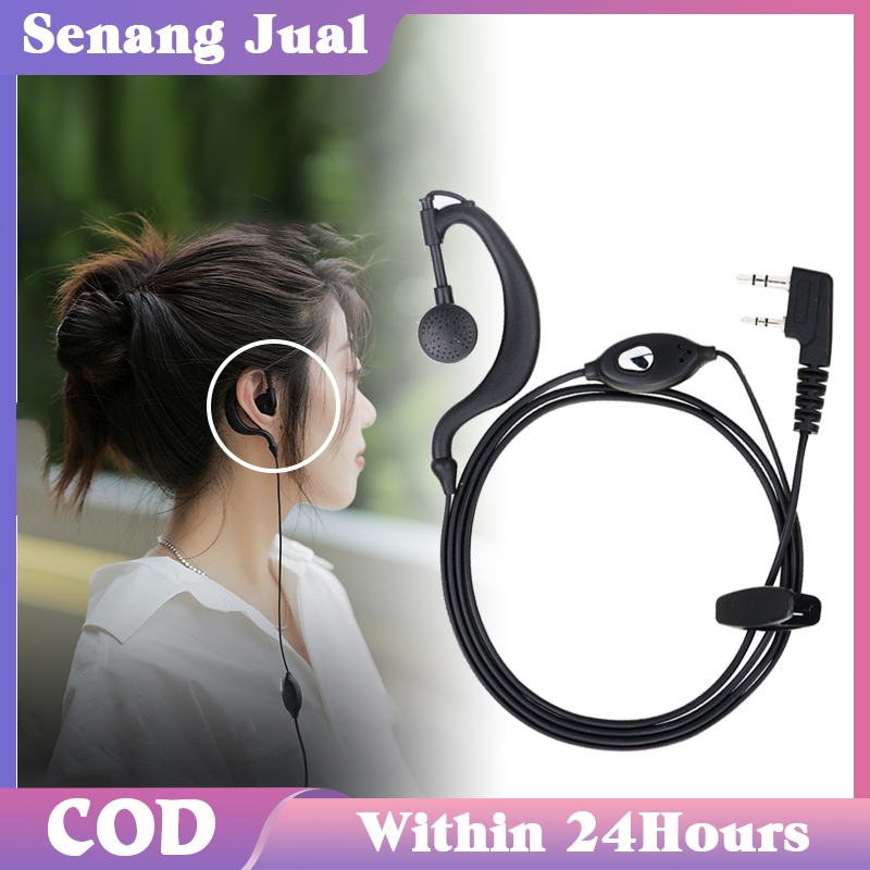 Handsfree Walkie Talkie Untuk Baofeng BF-888S Earphone Walkie Talkie Headset Walkie Talkie K Type