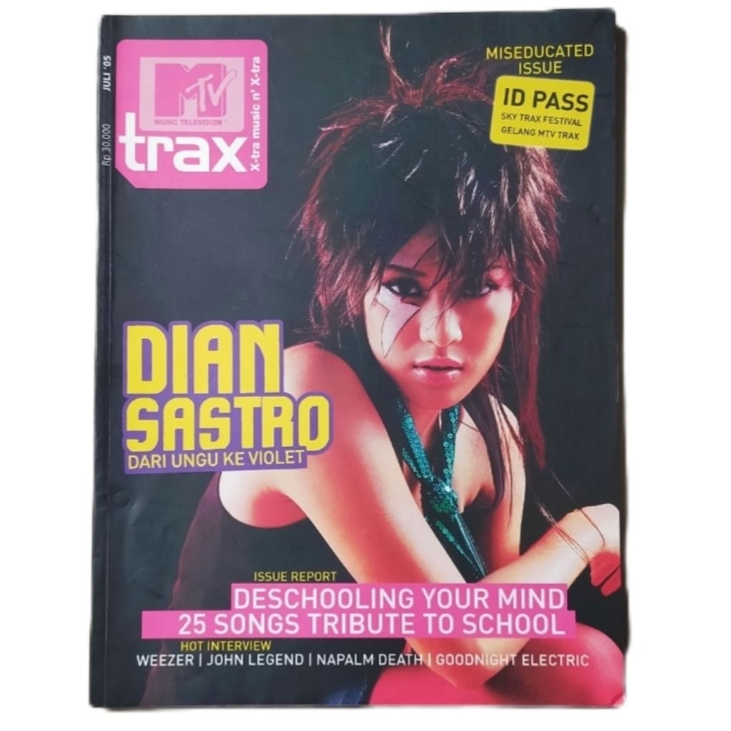 Majalah TRAX Juli 2005 : Cover Dian Sastro / Dian Sastrowardoyo