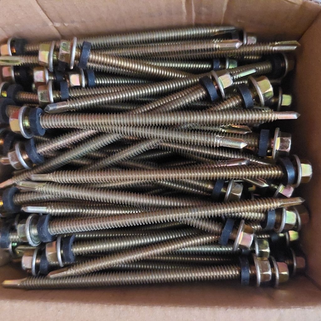 [LBP] - [1 PCS] Roofing Baut Baja Ringan 12x100 panjang 10cm WILSON (Tebal) || Skrup Roofing Baja un