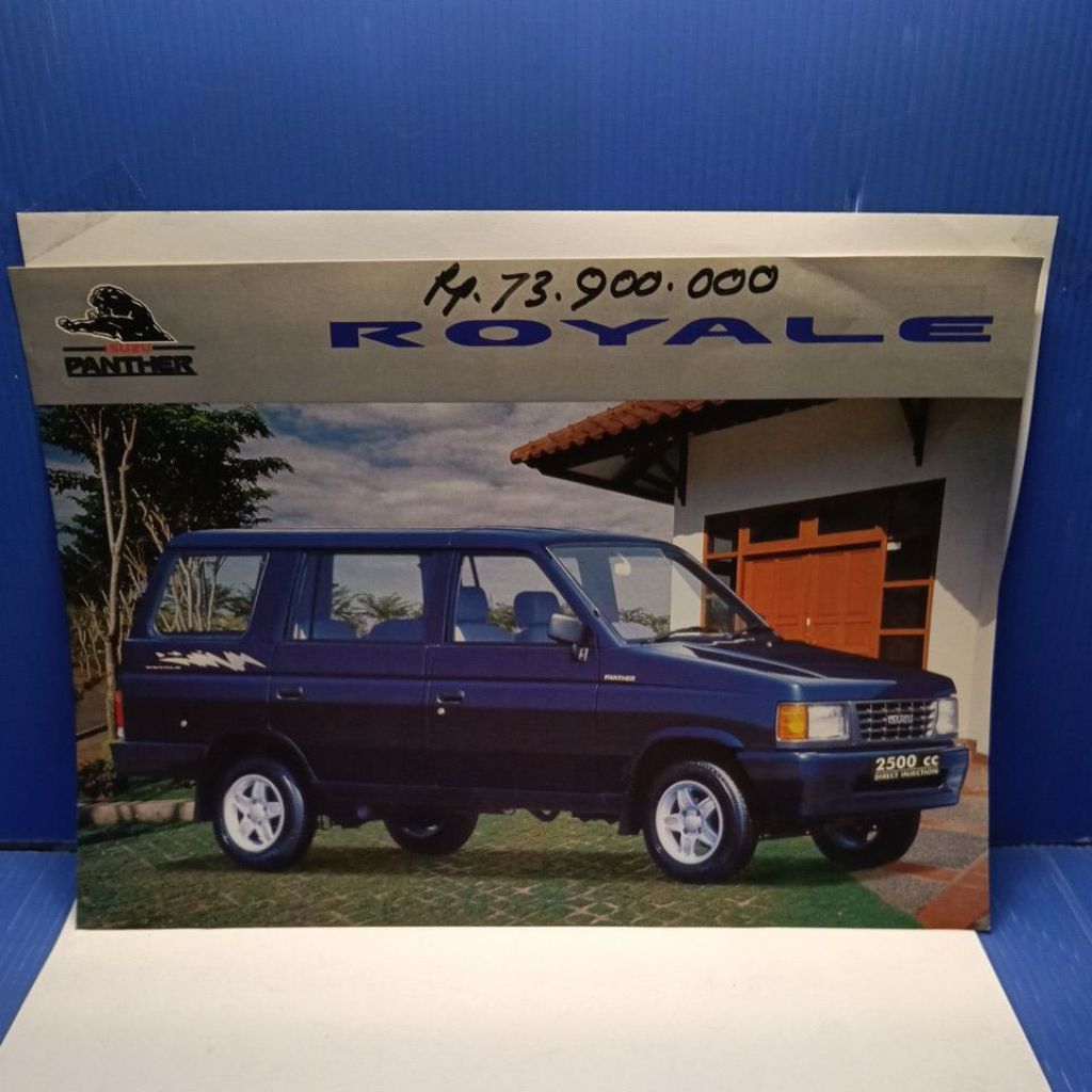 brosur poster leaflet Isuzu panther royale