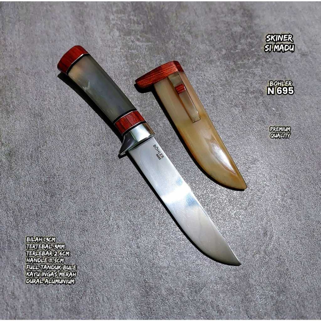 Pisau seset kulit tanduk bule bohler k110