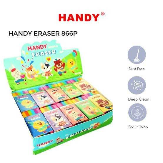 

HANDY Penghapus Pensil 866P - 30 1 Dus, Pemadam Gasing