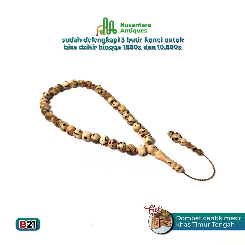 Tasbih Oud Sholib Asli Mesir 33 Butir