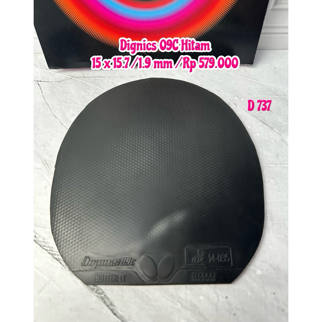 SECOND KARET PINGPONG TENIS MEJA DIGNICS 09C HITAM ORIGINAL MARKET JEPANG