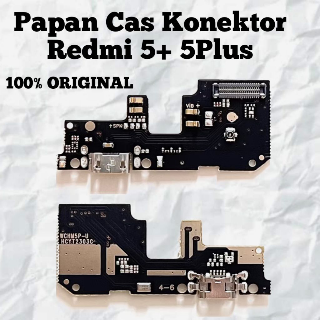 Papan Cas Charger Redmi 5 Plus Redmi 5+ Original Konektor Port Cas Board Sparepart HP