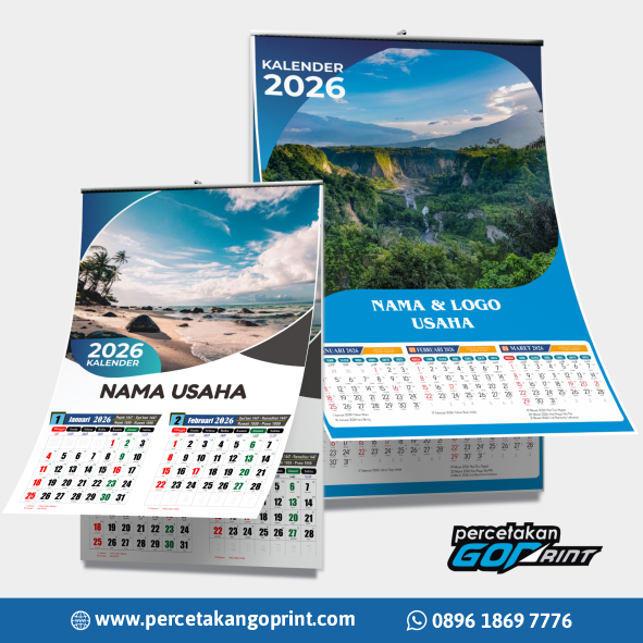 

Kalender 2026 dinding custom foto Komunitas, sekolah, lembaga, perusahaan, keluarga, free desain
