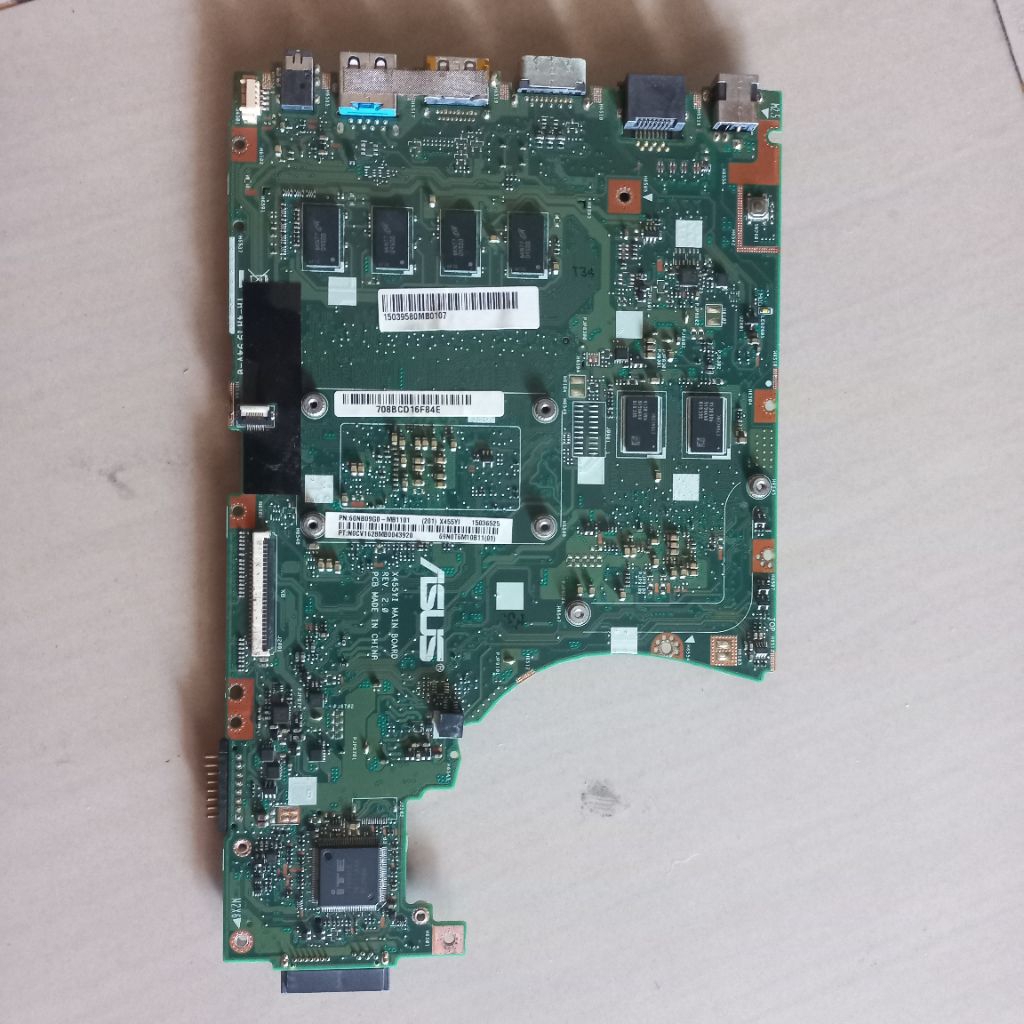 Mainboard Laptop Asus X454Y Kondisi Rusak / No Display