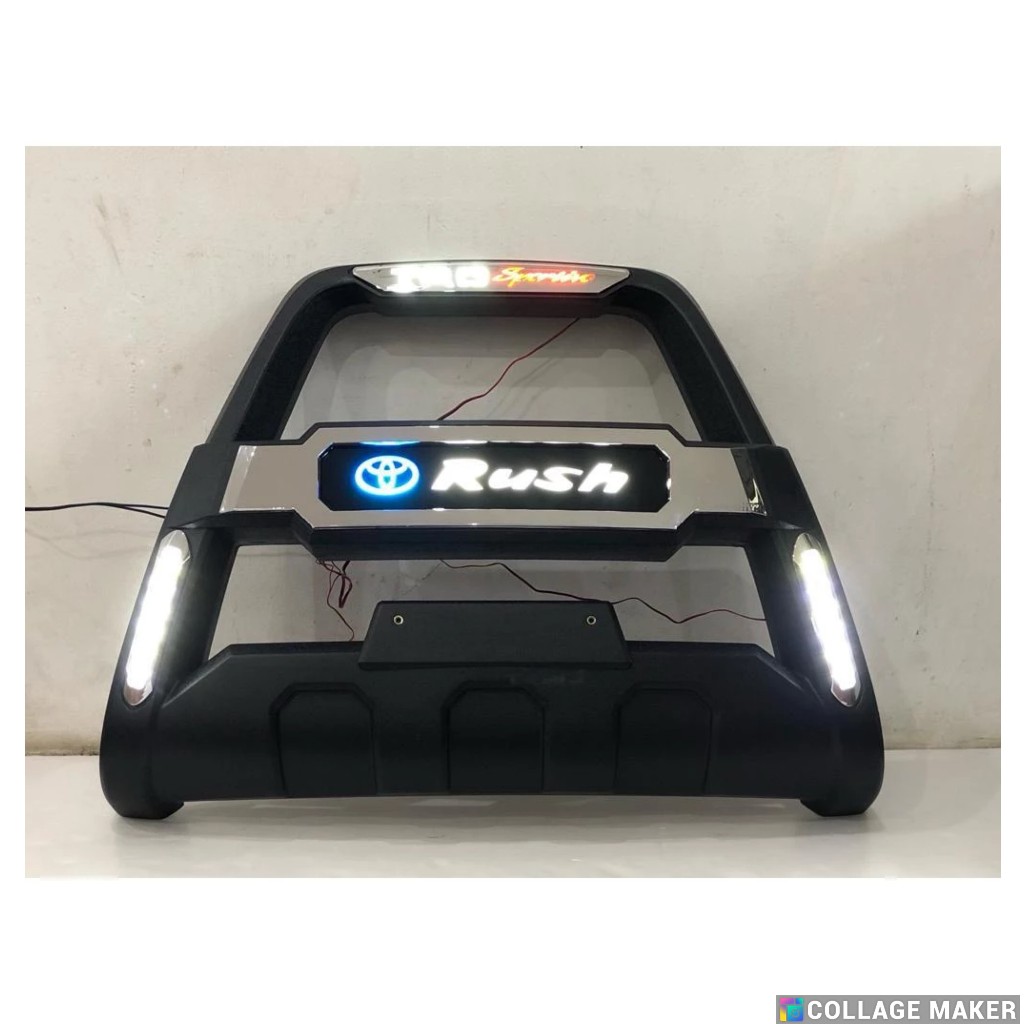 Tanduk Bumper Depan Mobil Rush TRD SPORTIVO LED