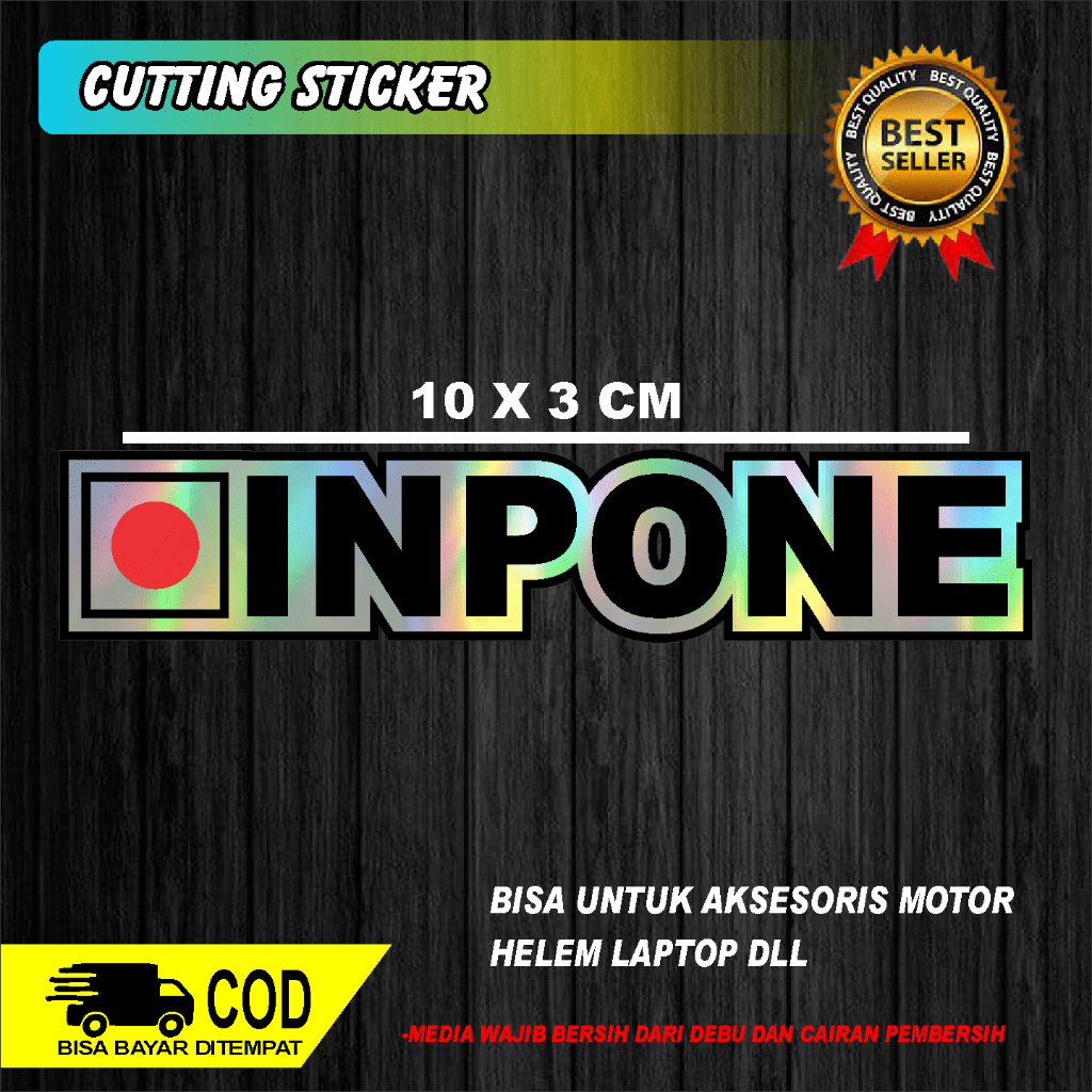 

STICKER CUTTING KATA-KATA INPONE PUKURAN 10X3 CM