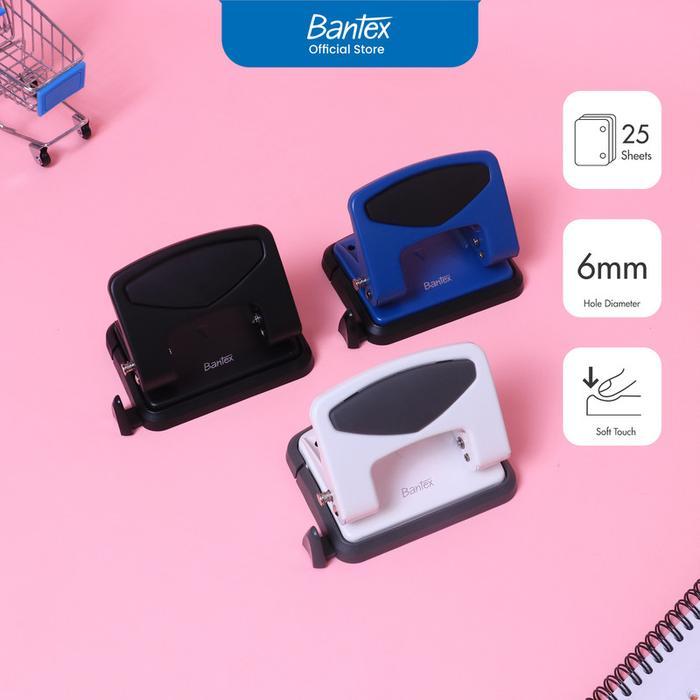 

Bantex Pembolong Kertas 2 Lubang / Punch Muat 20 Lembar Dengan Soft Touch Locking System BD6251