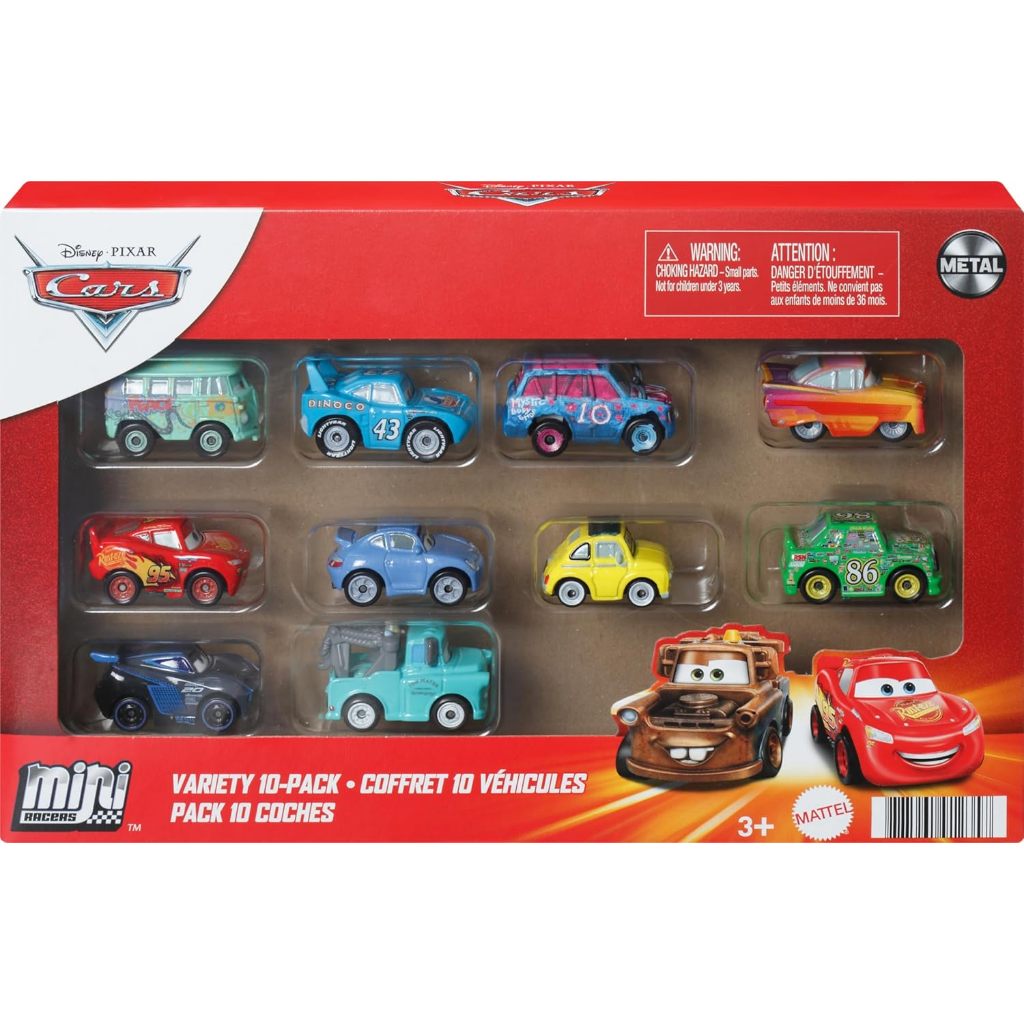 TERJAMIN ASLI MATTEL DISNEY AND PIXAR CARS MINI RACERS 10 PACK OF COLLECTIBLE TOY VEHICLES FOR KIDS