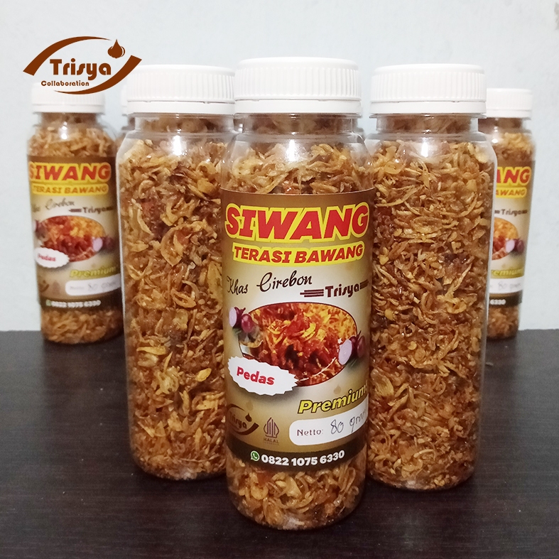 

Siwang [Terasi Bawang] Premium 80gr Bawang Goreng Rasa Terasi Khas Cirebon Pedas Gurih Krispy