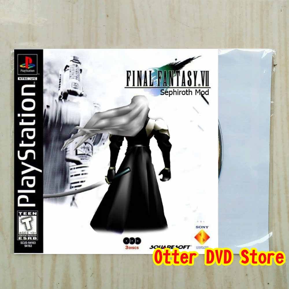 Kaset CD Game Ps1 Ps 1 Final Fantasy VII - Final Fantasy 7 - Sephiroth Mod ( 3 Disc )