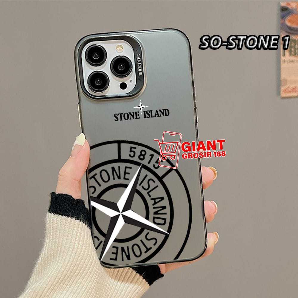 Case IMD Hologram Black Casing Stone Island for Tecno Camon 40 Pro