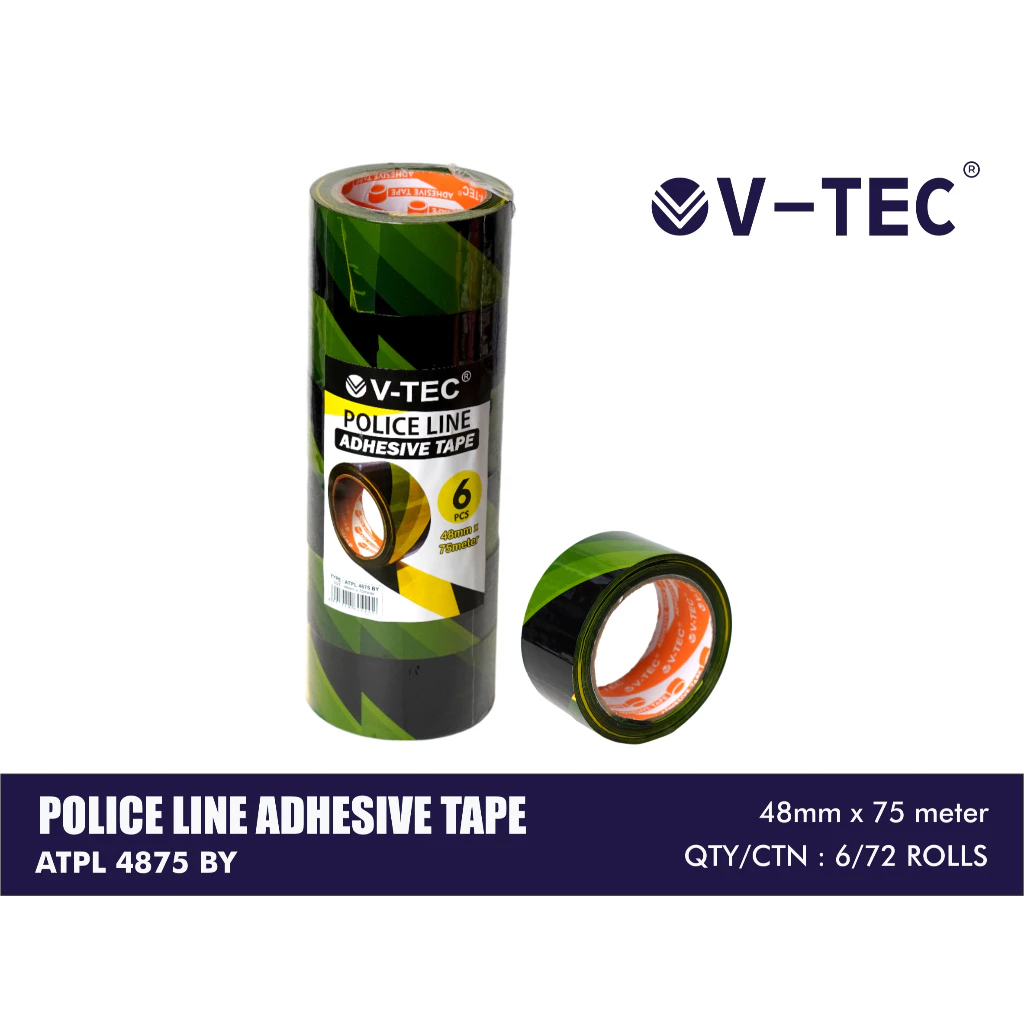 

V-TEC POLICE LINE TAPE ATPL 4875 48MM 75 YARD (1 BIJI)