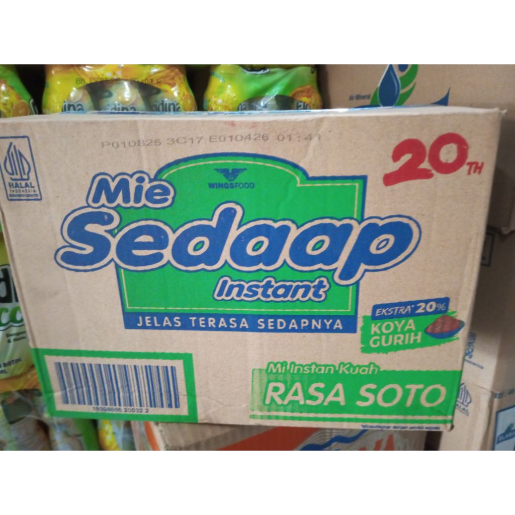 

Mie sedap instan rasa soto 1 dus isi 40 bungkus / mi kuah soto