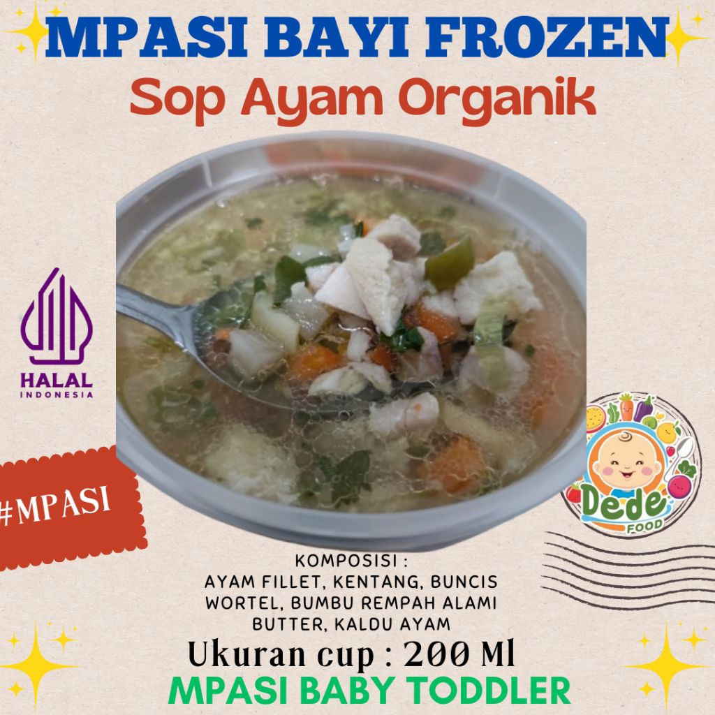 

sop ayam organik (MPASI bayi dan balita) frozen
