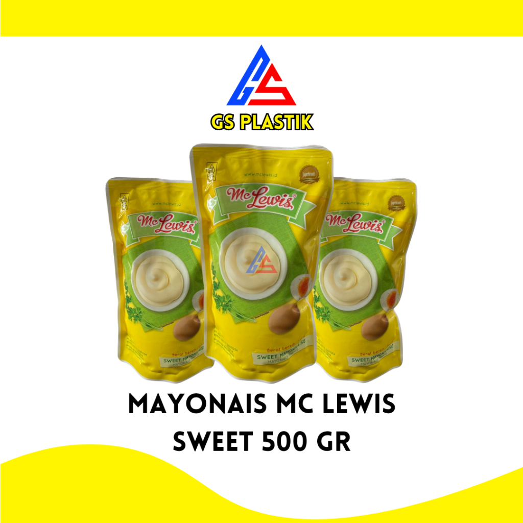 

Mayonais Manis Mc Lewis 500gr Pouch – Mayonnaise Sweet Gurih untuk Salad, Sandwich & Burger