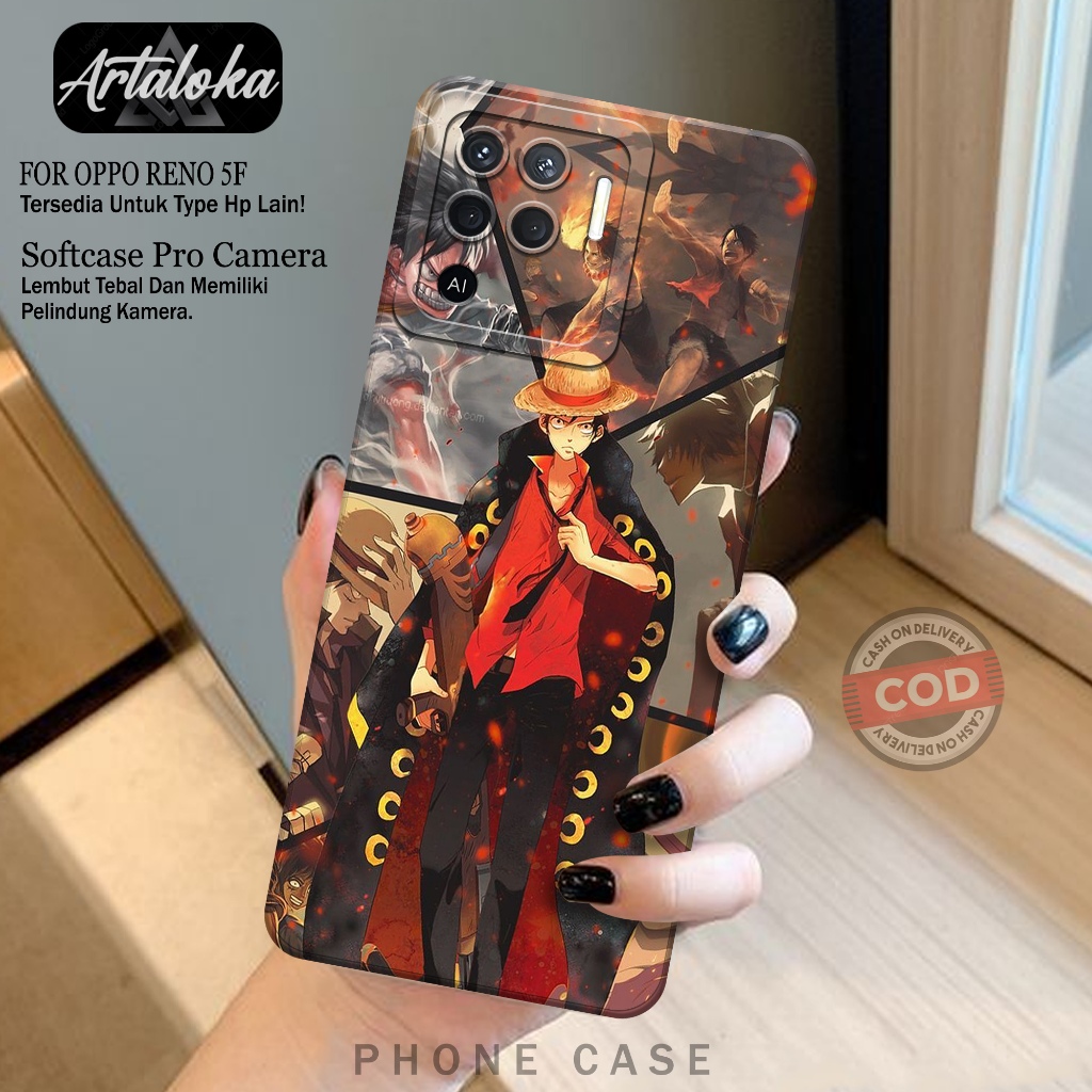 Softcase OPPO RENO 5F Fashion Case Anime Case Hp OPPO RENO 5F Silikon Pro Camera OPPO RENO 5F Kesing