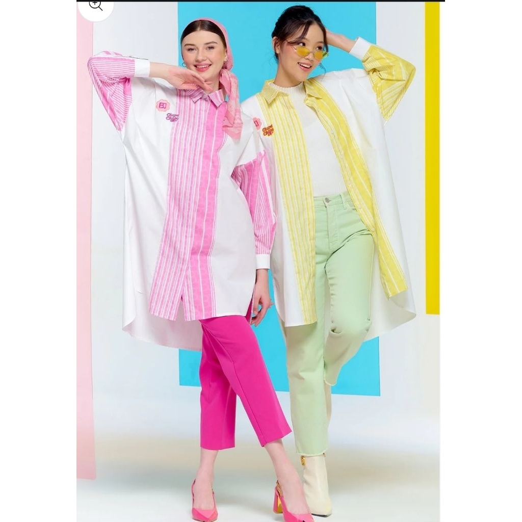 [New] Benang Jarum x Chupa Chups Tunik -Lemonade- size L