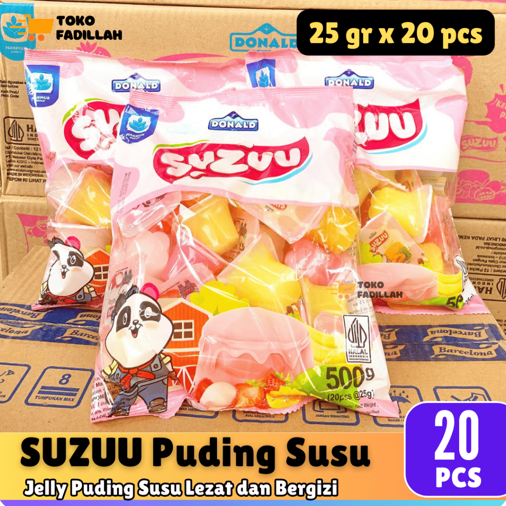 

Jelly SUZUU Pack isi 20 pcs - Puding Susu Rasa Buah Lezat