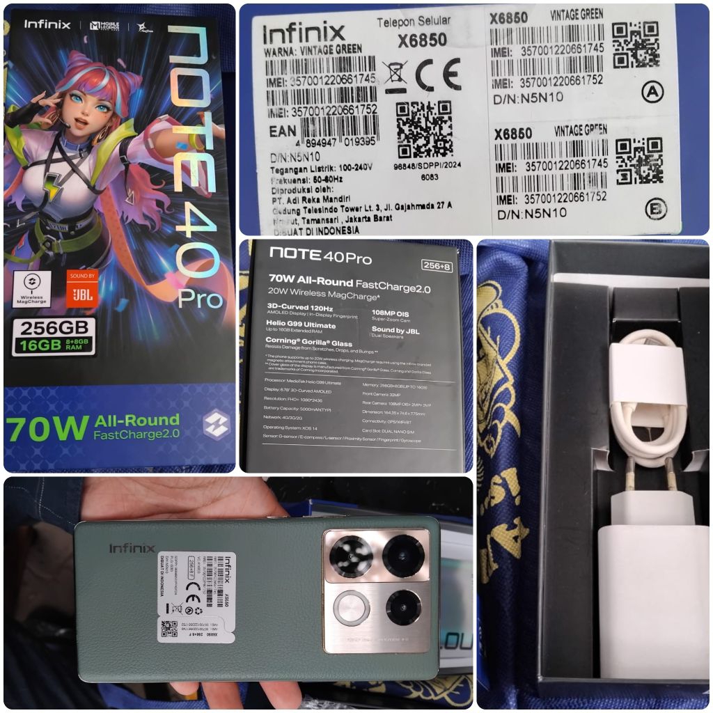 HP Infinix 40 Pro 8+8GB / 256GB